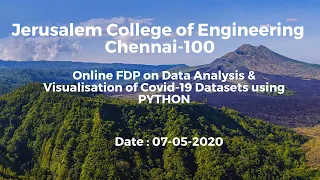 Data Analysis Visualisation of Covid-19 Datasets using PYTHON