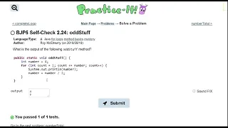 Java Practice It 2 24 oddStuff for loop