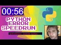 Trying to speedrun a python error