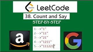 38 count and say on leetcode and say on leetcode