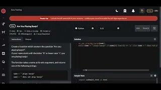 Codewars Are You Playing Banjo Python 8 kyu