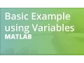 MATLAB Basic Example using Variables