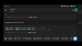 Python Program to Append Keys and Values in Dictionary In Order
