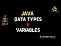 Java DataTypes and Varibles lec 6 Java Tutorial BhanuPriya