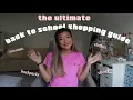 the ULTIMATE back to school shopping guide what you actually need my personal favourites