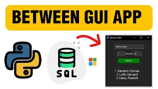 Between GUI APP - MSSQL with Python Customtkinter Lesson 7