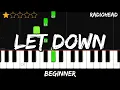 Download Lagu Radiohead - Let Down - Easy Beginner Piano Tutorial - For 1 Hand