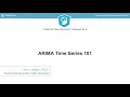 R Tutorial ARIMA Time Series 101