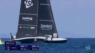 Louis Vuitton Cup Day 8 Report 8 This Round Robin Over and the French go home. They are “Dismissed”