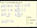 28 Using Function Notation National 5