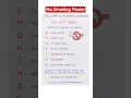 Best Handwritten No Smoking Poster Smoking is Injurious to Health School Project