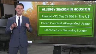 Houston ranked 12th worst city in US for allergies study says