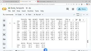 Body Fat Prediction Using Regression in Python Data Science Project - Part 3 Multiple Regression