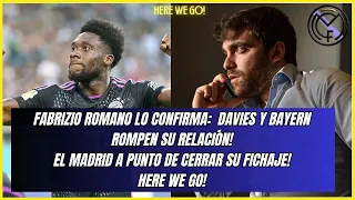 Download FABRIZIO ROMANO CONFIRMA! ALPHONSO DAVIES AL REAL MADRID INMINENTE! BAYERN FUERA DE LA CARRERA! MP3