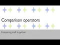 Comparison Operators In Python Python Course