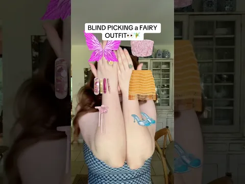BLIND PICKING a Fairy Outfit🧚🫣✨ #youtubeshorts #fairy #fairycore #trending #fashion