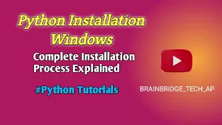 Python Installation Tutorial for Beginners Download Setup Guide