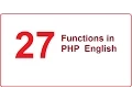 PHP Functions Functions in PHP English What is Function-vlr training