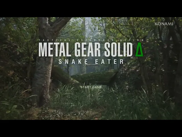 First Look at Main Menu in Metal Gear Solid Delta: Snake Eater