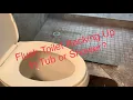 Flush Toilet Backing Up in Shower or Tub Fix Fast Easy