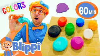 Blippi Learns And Plays With Colors Toys And Shapes Educational Videos For Kids 