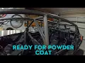 Getting the custom Can-am X3 roll cage ready for powder coat