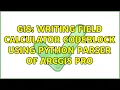 GIS Writing Field Calculator codeblock using Python parser of ArcGIS Pro