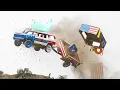 Launching Cars 300ft off a CLIFF on the 4th of July