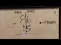 Double Digit TouchMath Subtraction without Regrouping