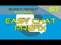 Minecraft Plugin Tutorial Easy Chat Prefix