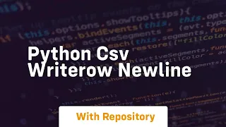 python csv writerow newline