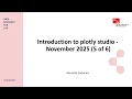 Introduction to plotly studio - November 2025 5 of 6
