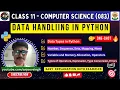 Class 11 Computer Science 083 Data Handling in Python Data Types Operators Errors Debugging