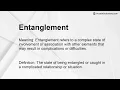Entanglement Meaning