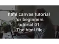 javascript canvas tutorial for beginners - tutorial 01