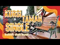Download Lagu Kursi Taman Besi Cor Singgel Dengan Meja Sangat Cantik dan Elegan