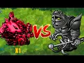 PVZ 1 Fusion 3.1 Challenge!! 1 All Plants Fusion VS Mini Obsidian Gargantuar - Who Will Win?