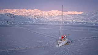 WHOLE Winter In Ice in Greenland. Ice Will Crush Our Boat?