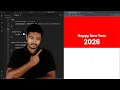 New Year 2026 Text Animation Using CSS clip-path Property