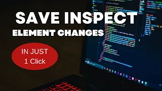 How To Save Inspect Element Changes Permanent Html Tutorial