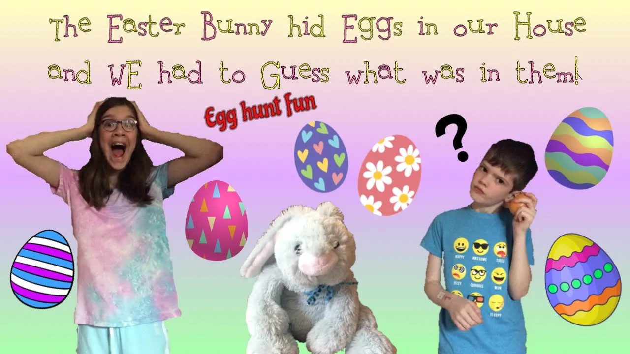 The Easter Bunny hid Eggs in our house and WE had to guess what was in them! - Minecraft Siblings