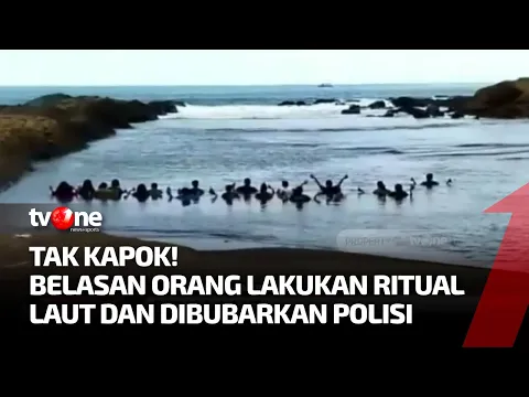 Polisi Bubarkan Ritual Laut yang Libatkan Belasan Orang