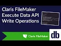 Write Operations for Execute Data API in Claris FileMaker