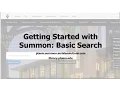 Getting Started with Summon