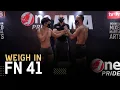 Bantamweight: Dimas Wiradinata vs Abdul Munir | Weigh In One Pride MMA FN 41