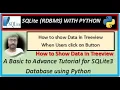 SQLite RDBMS With Python How to show Data in Treeview when Users click on Button