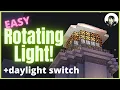How to Make Rotating Lights in Minecraft Java and Bedrock - with daylight switch