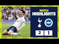 SPURS 2-1 BRIGHTON HIGHLIGHTS Heung-Min Son scores 100th Premier League goal