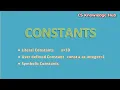 Constants in Visual Basics in Urdu