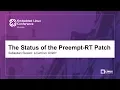 The Status of the Preempt-RT Patch - Sebastian Siewior Linutronix GmbH